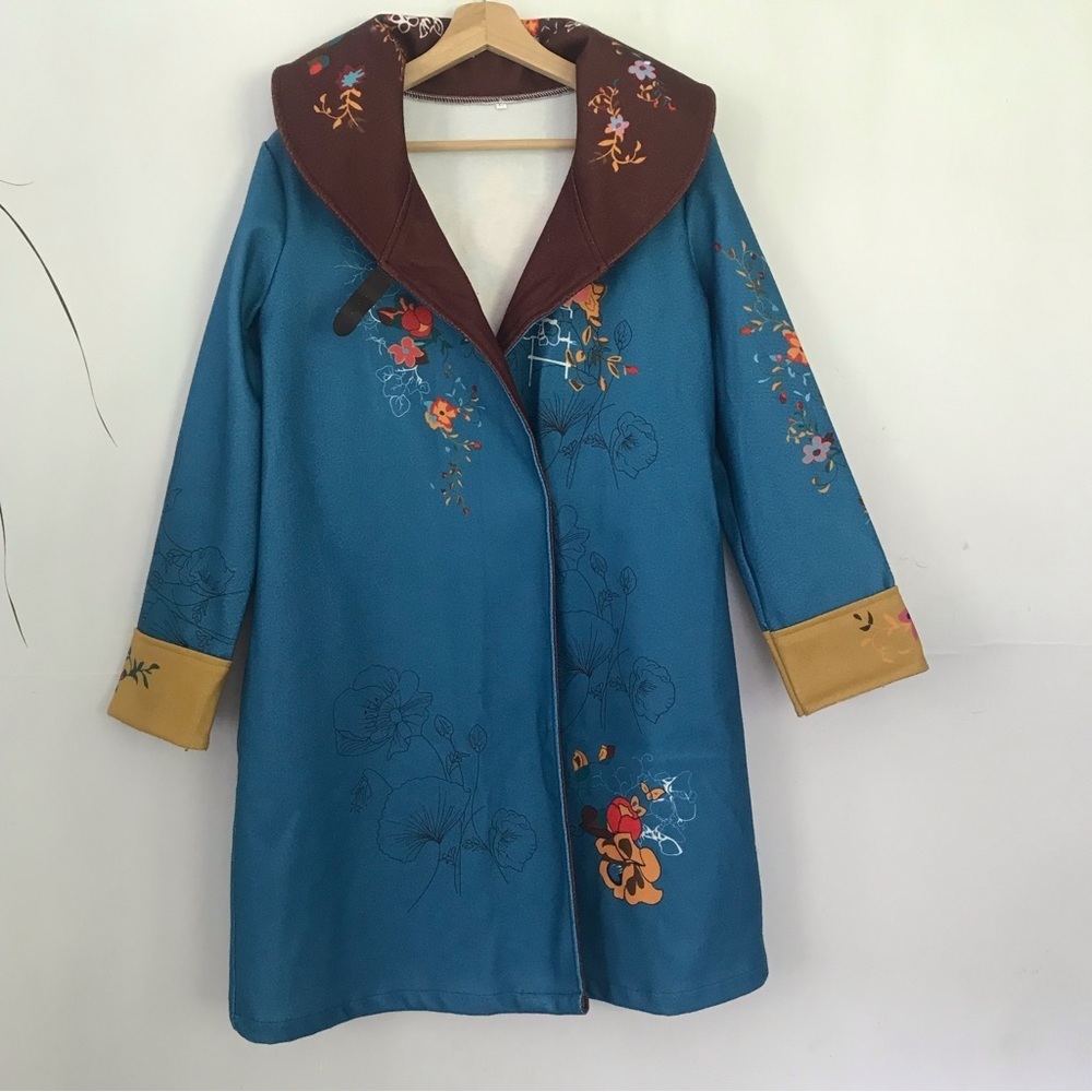 Graphic Abstract Design Women’s Coat Size M